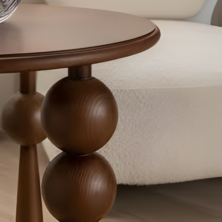 ZELVAN Mid Century Solid Wood Side Table - Cassa Haus Singapore