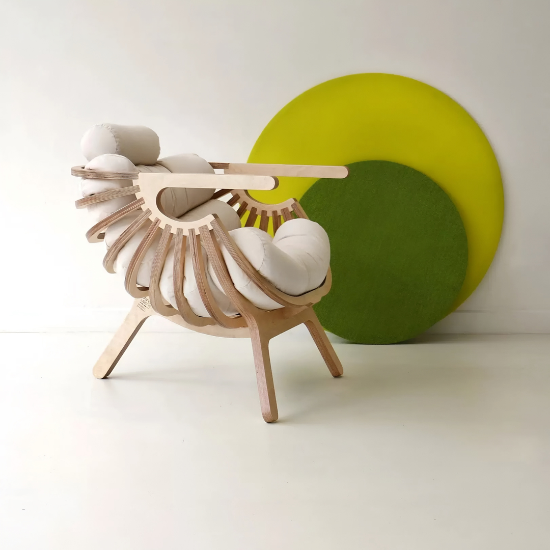 ZANE Modern Solid Wood Lounge Chair - Cassa Haus Singapore
