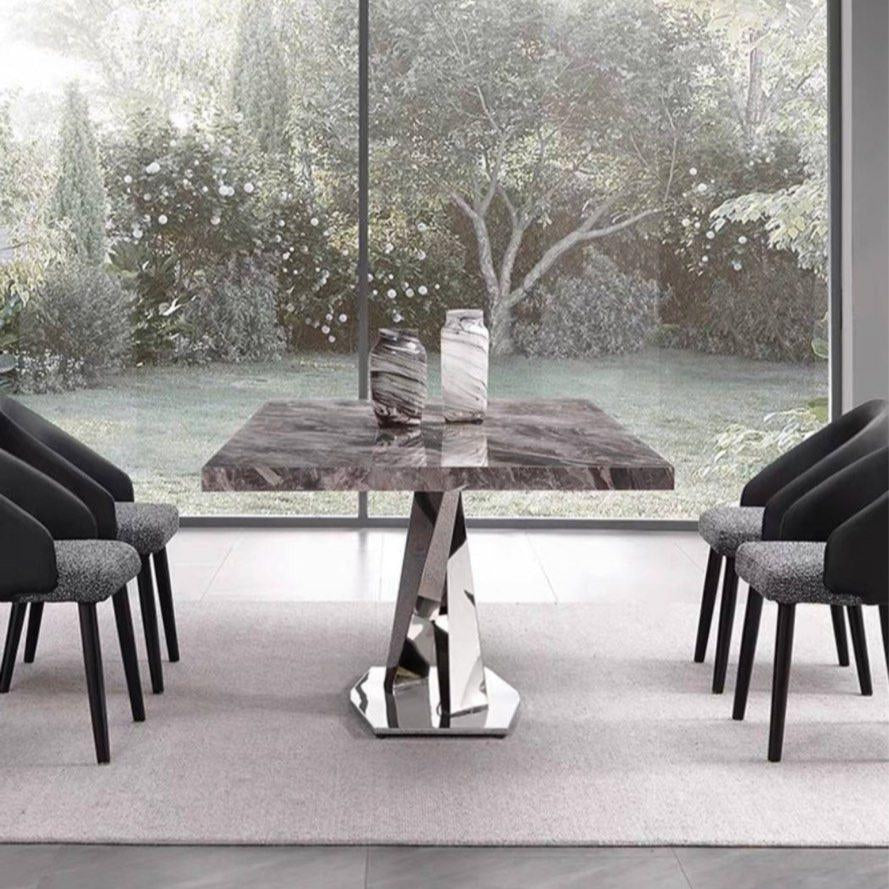 VEINCREST Modern Marble Dining Table