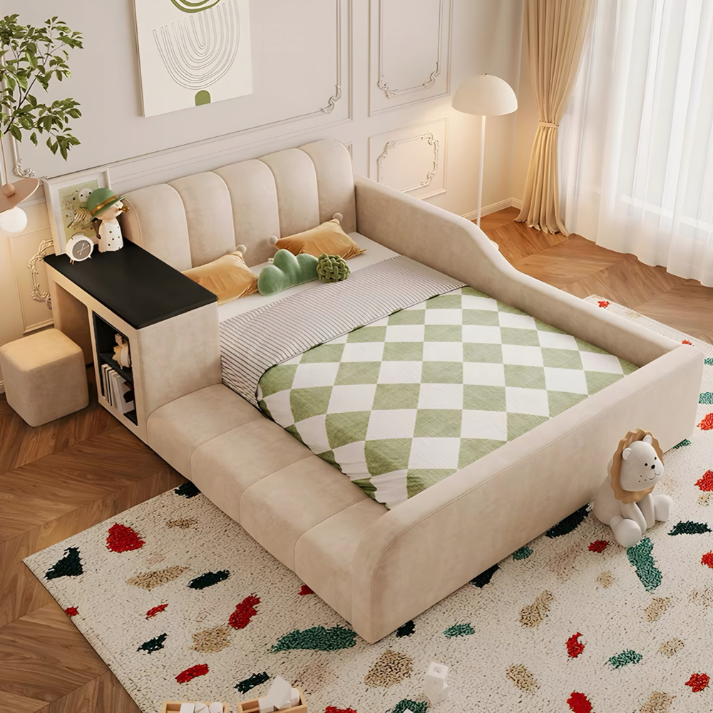 DOVEN Modern Leather Children’s Storage Bedframe - Cassa Haus Singapore
