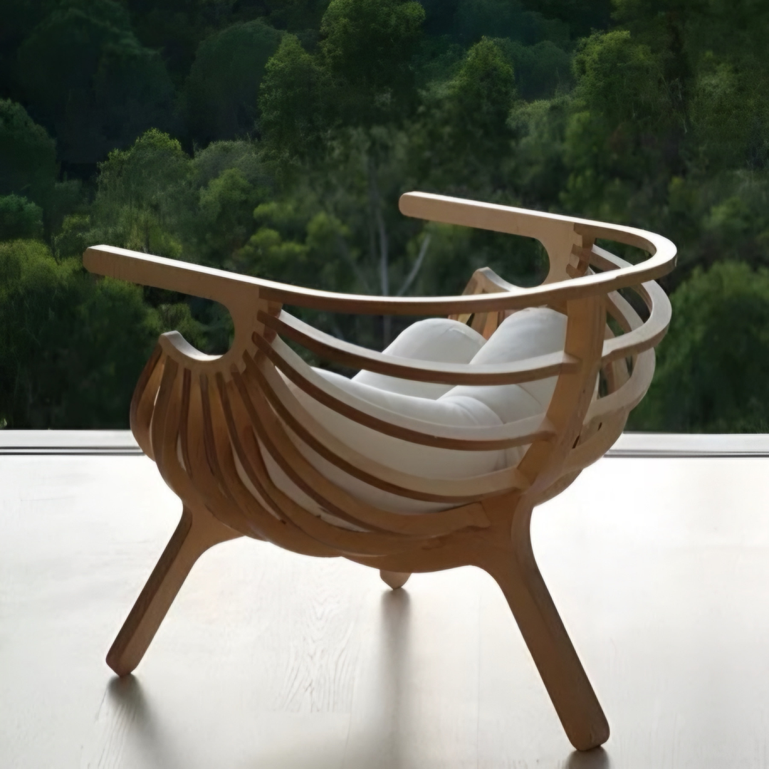 ZANE Modern Solid Wood Lounge Chair - Cassa Haus Singapore