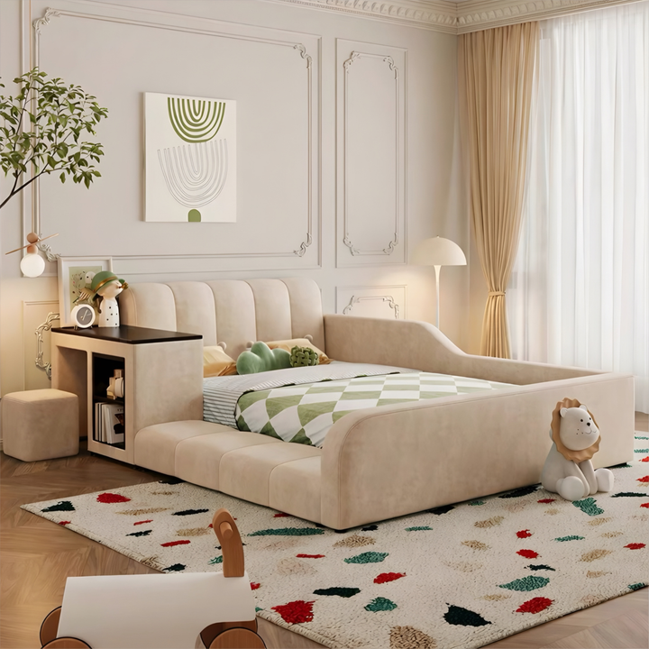 DOVEN Modern Leather Children’s Storage Bedframe - Cassa Haus Singapore