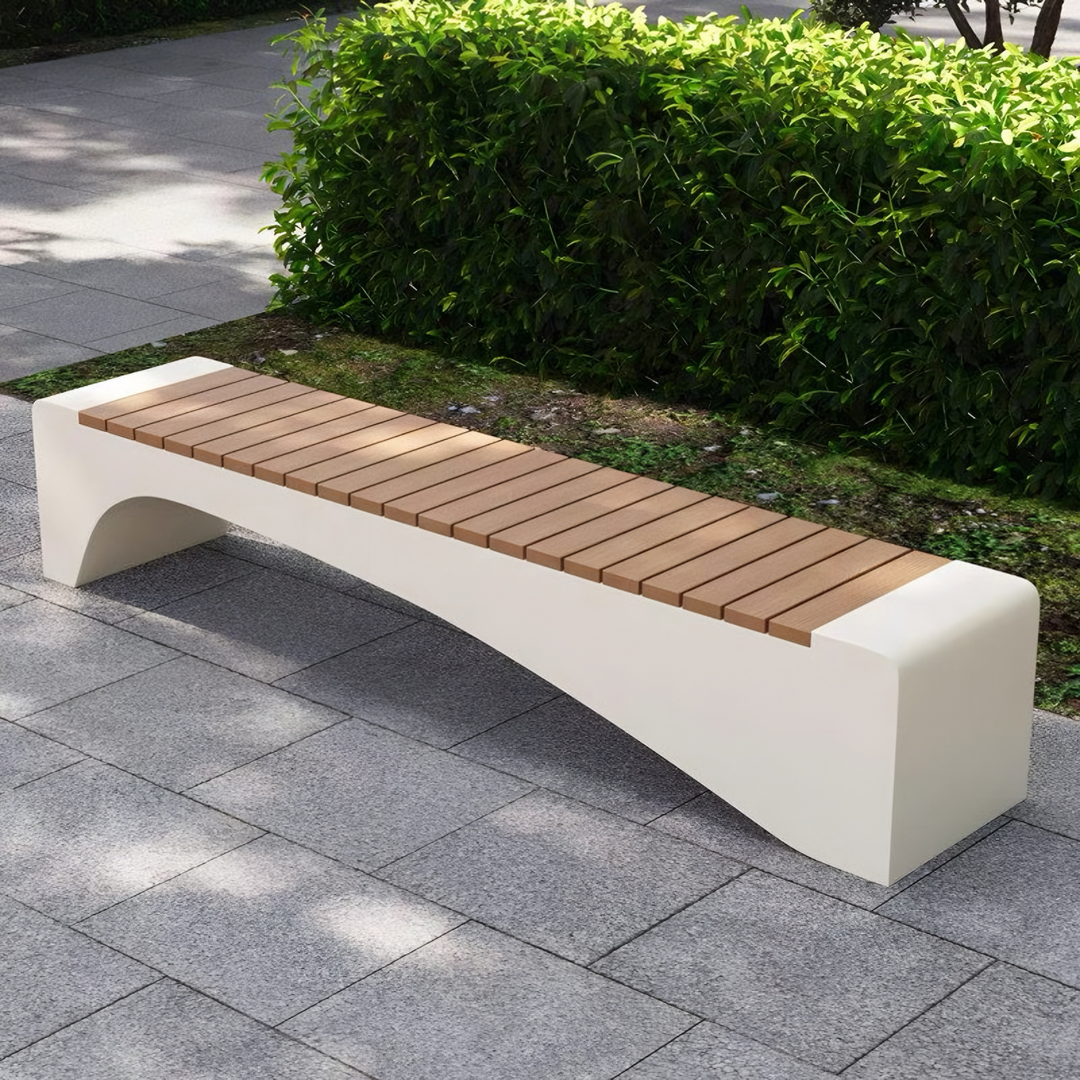 CYRQAVEN Modern Outdoor Bench - Cassa Haus Singapore