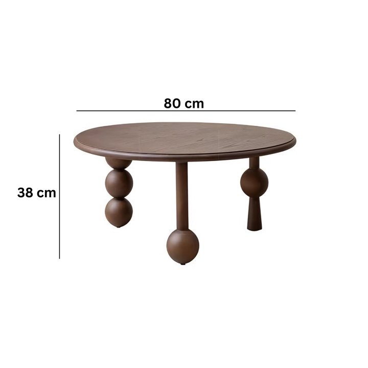 ZELVAN Mid Century Solid Wood Side Table - Cassa Haus Singapore