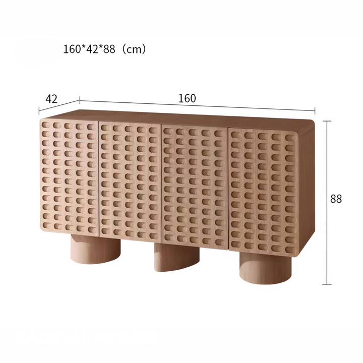 GEOMETRA Modern Solid Wood Sideboard