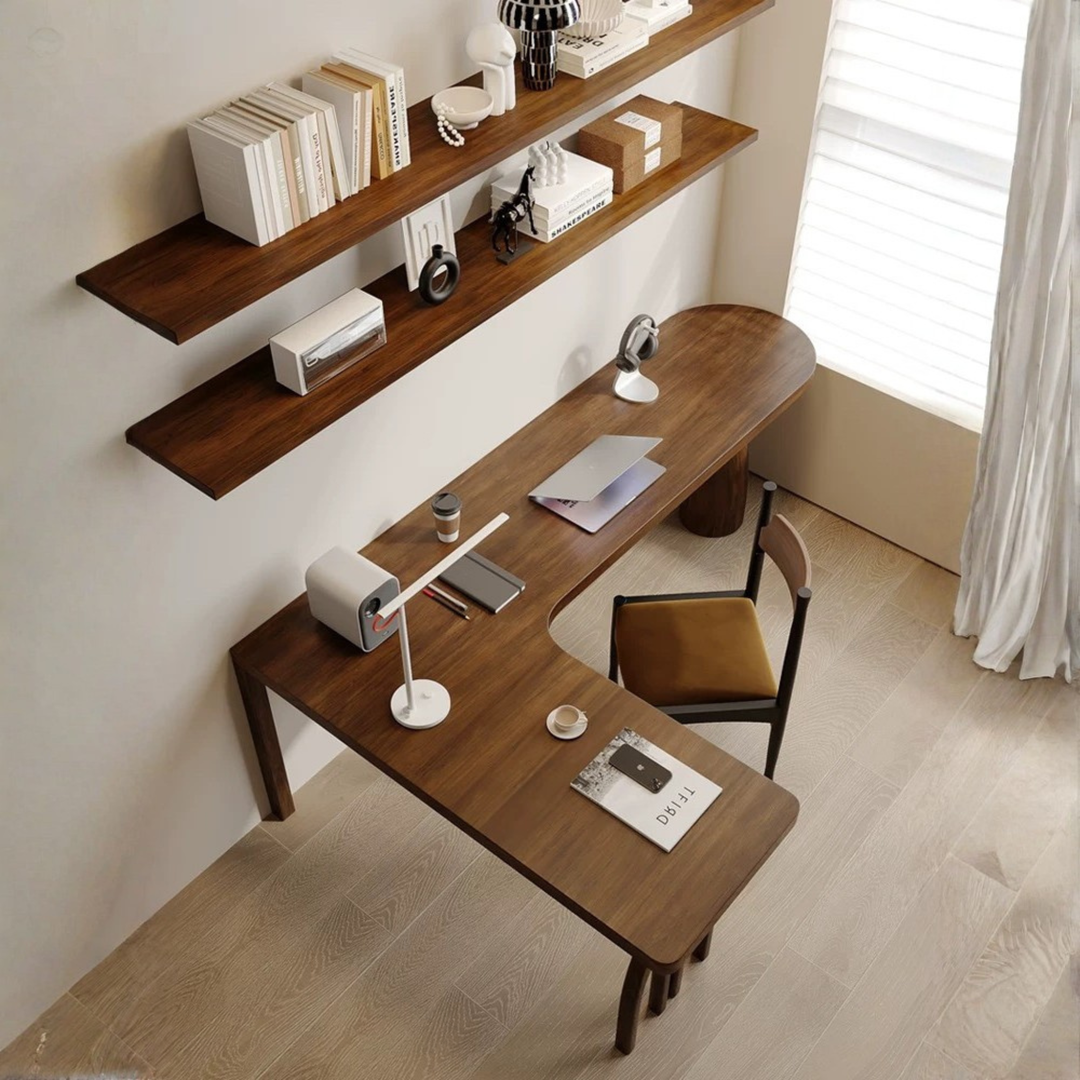 CRAWFORD Solid Pine Wood Study Table