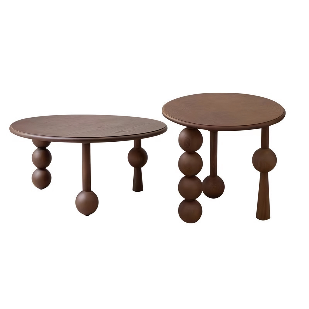 ZELVAN Mid Century Solid Wood Side Table - Cassa Haus Singapore