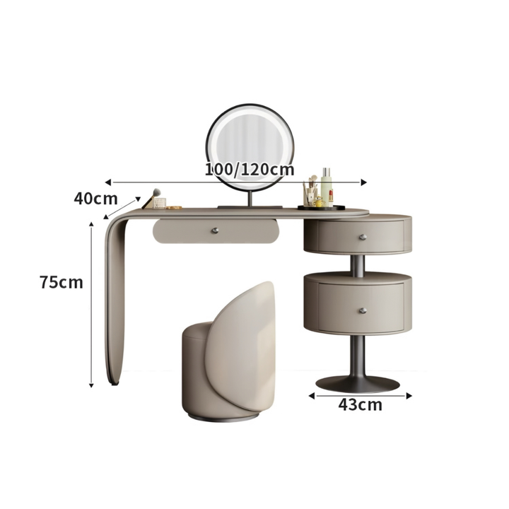 MEROVEL Modern Vanity Table