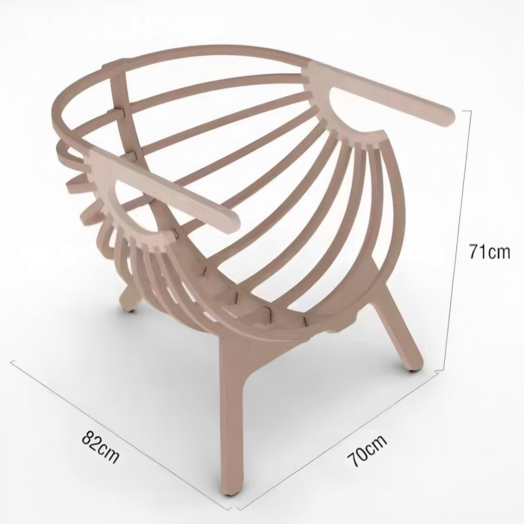 ZANE Modern Solid Wood Lounge Chair - Cassa Haus Singapore