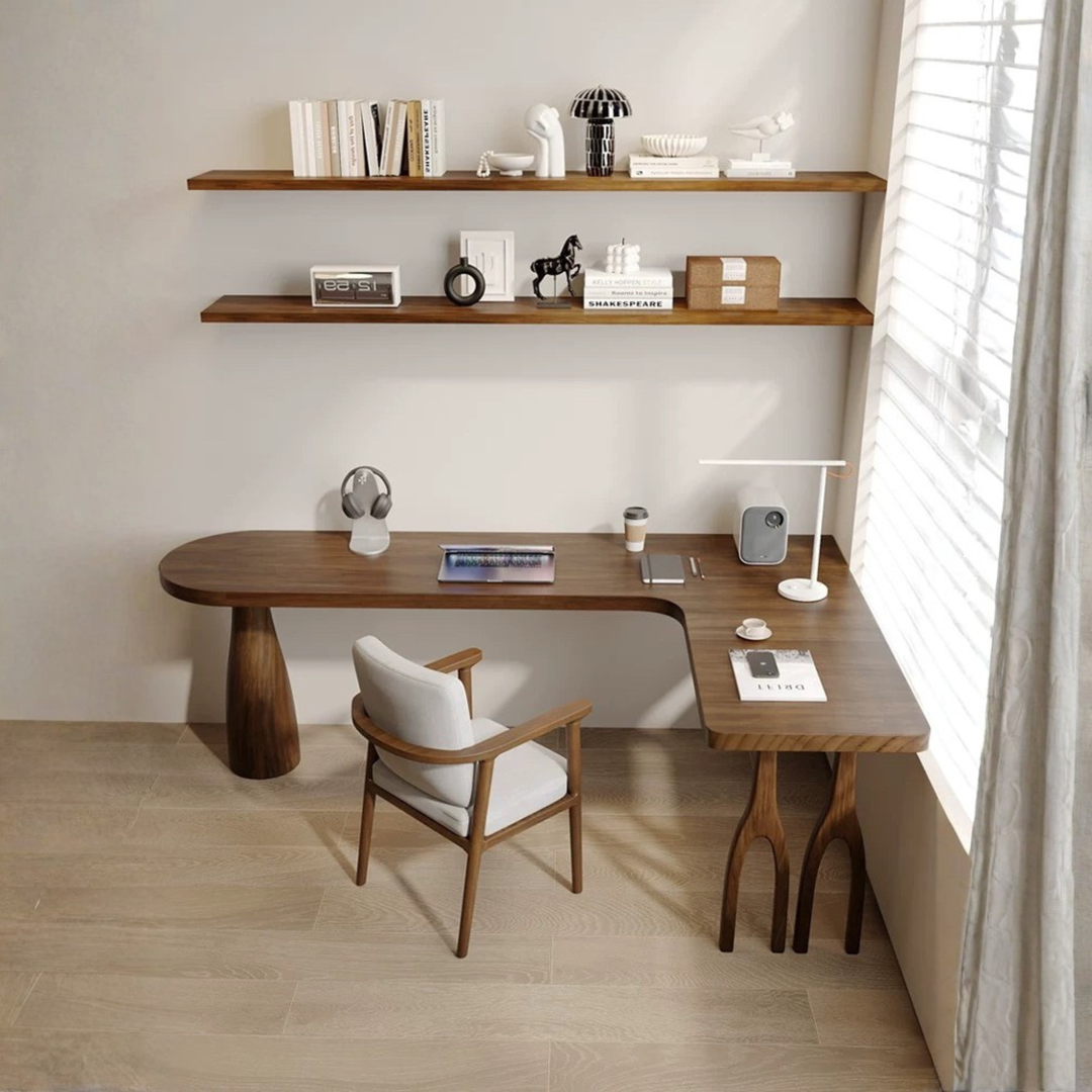 CRAWFORD Solid Pine Wood Study Table