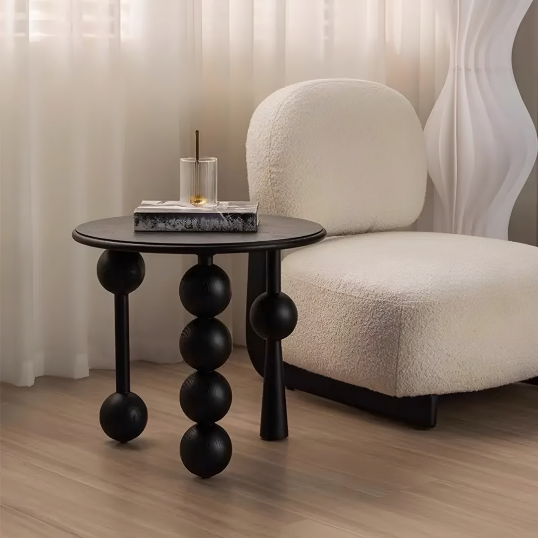 ZELVAN Mid Century Solid Wood Side Table - Cassa Haus Singapore