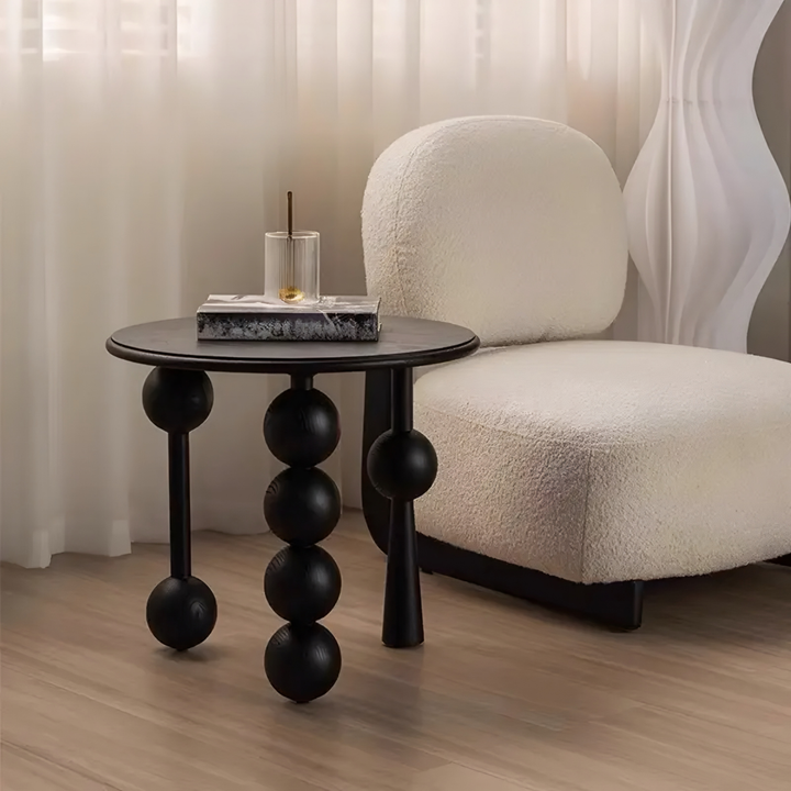 ZELVAN Mid Century Solid Wood Side Table - Cassa Haus Singapore