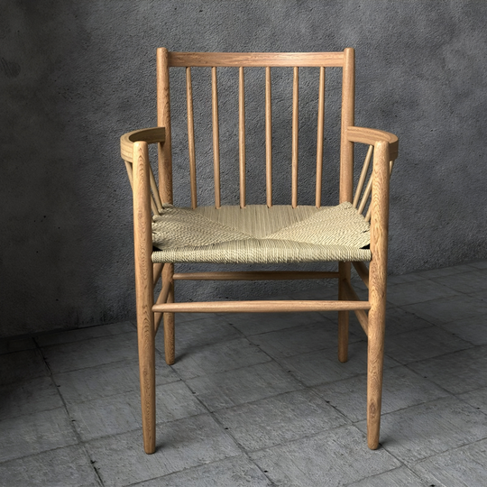 YATES Vintage Solid Wood Leisure Chair - Cassa Haus Singapore