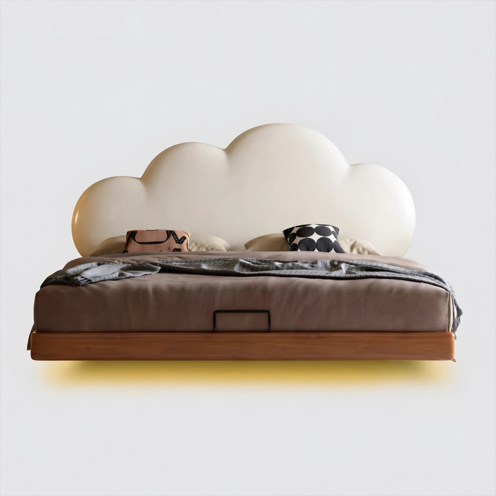 GABI Modern Floating LED Bedframe - Cassa Haus Singapore