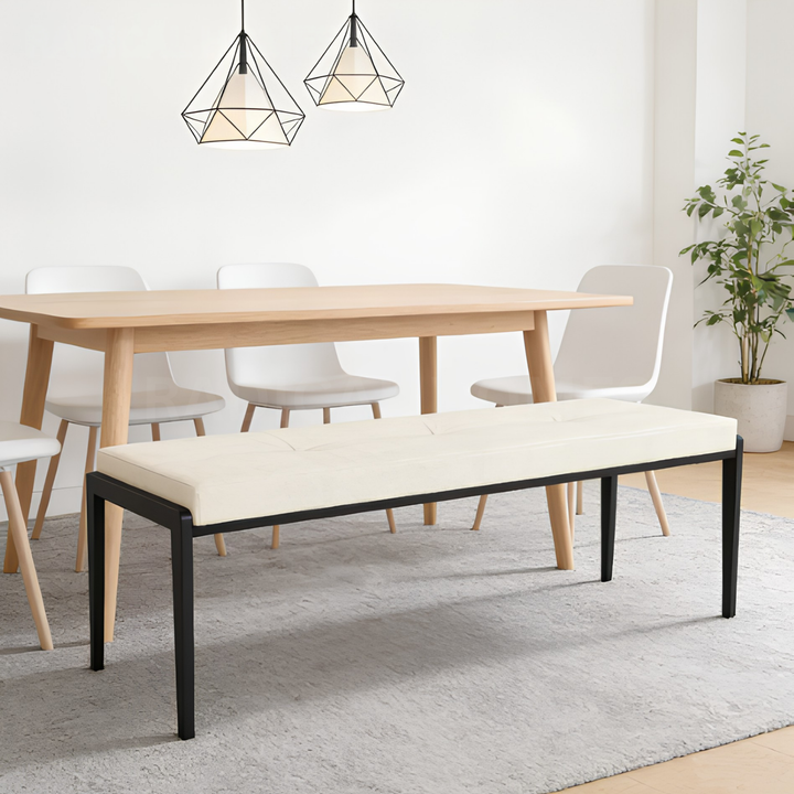 NORDEN Modern Leather Bench - Cassa Haus Singapore