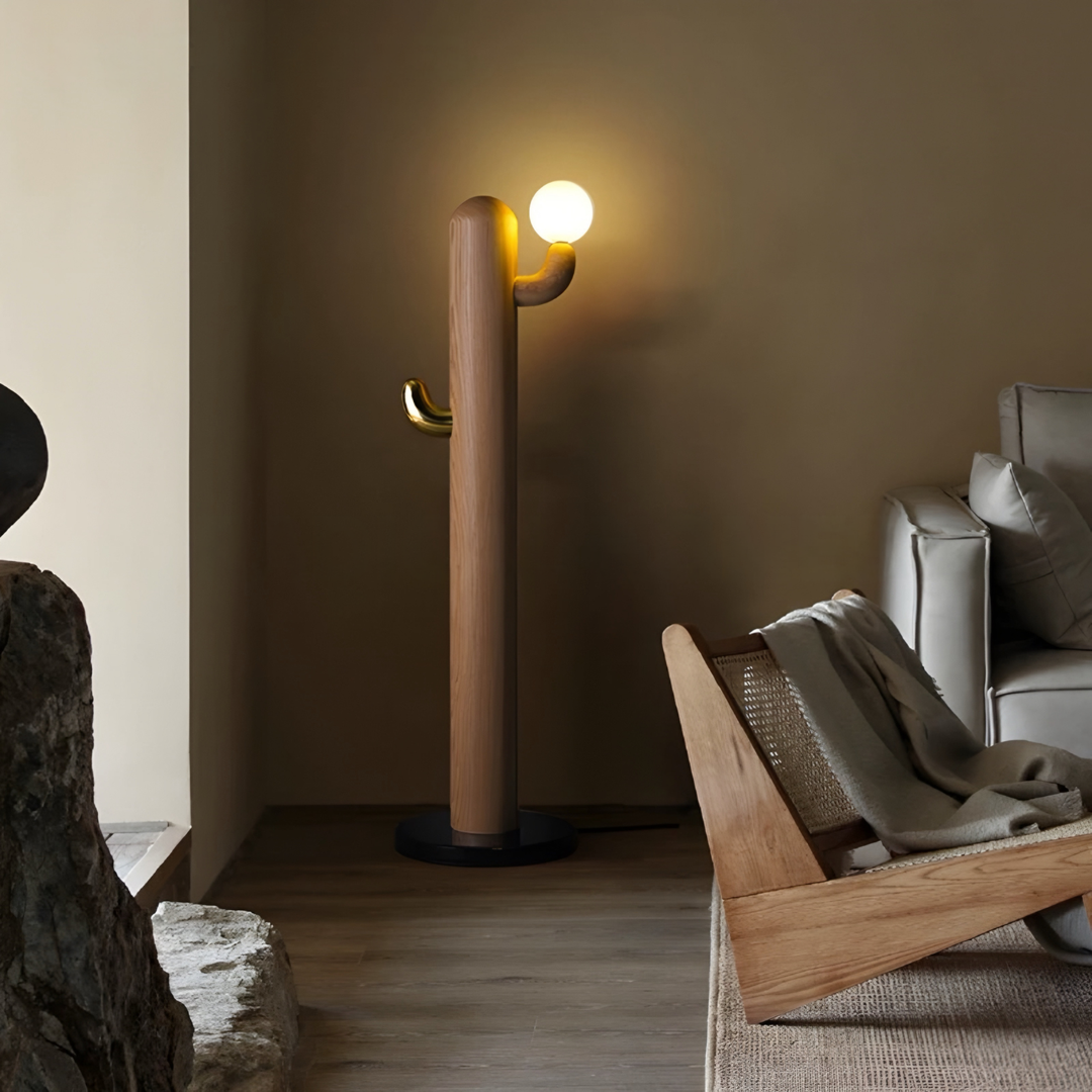 QUORUM Modern Solid Wood Floor Lamp - Cassa Haus Singapore