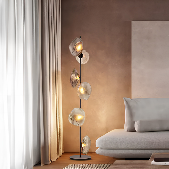 BLACKWELL Modern Glass Floor Lamp - Cassa Haus Singapore