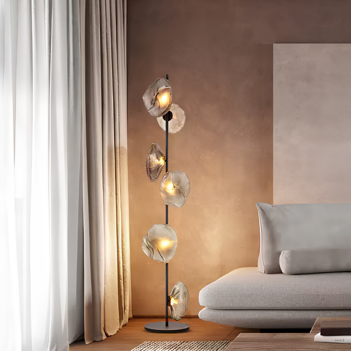 BLACKWELL Modern Glass Floor Lamp - Cassa Haus Singapore