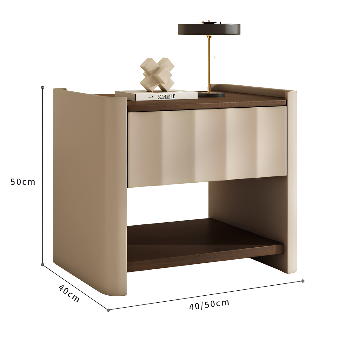 GIVAN Modern Leather Bedside Table - Cassa Haus Singapore