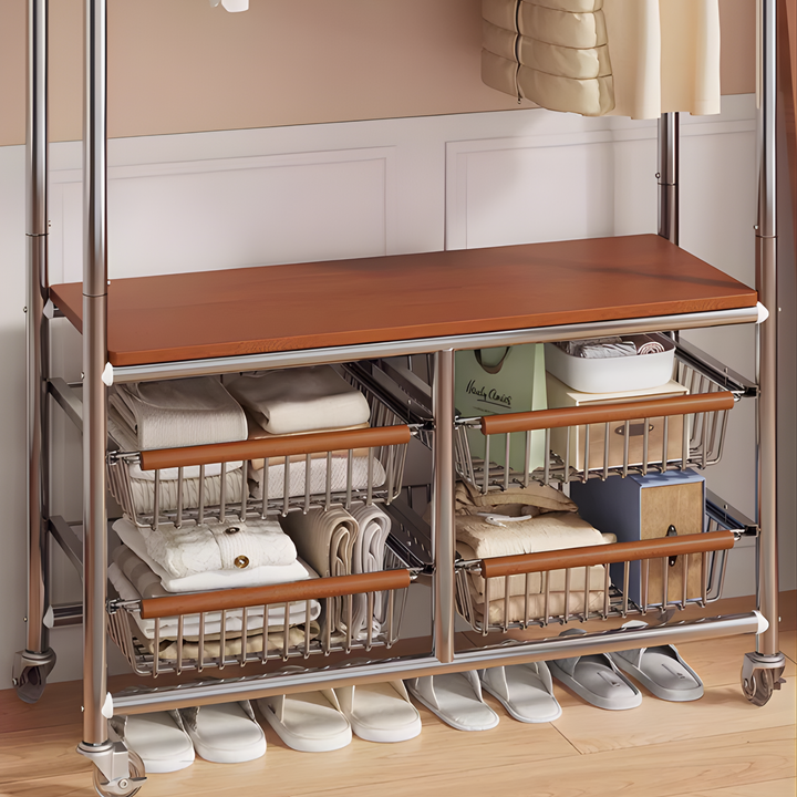 FALDRIC Vintage Clothing Storage Rack