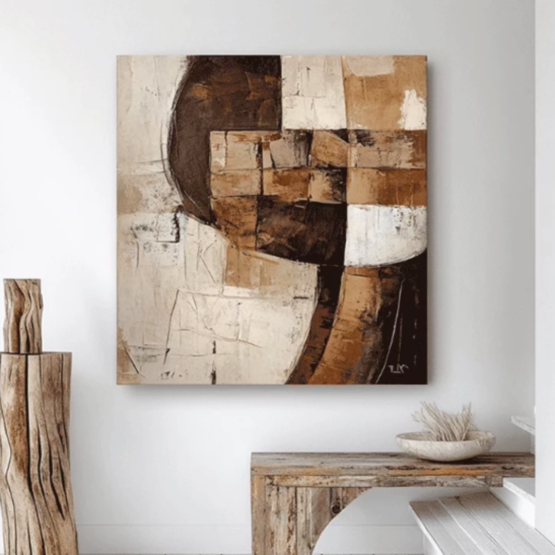 ELVARA Modern Hand-Painted Oil Painting - Cassa Haus Singapore