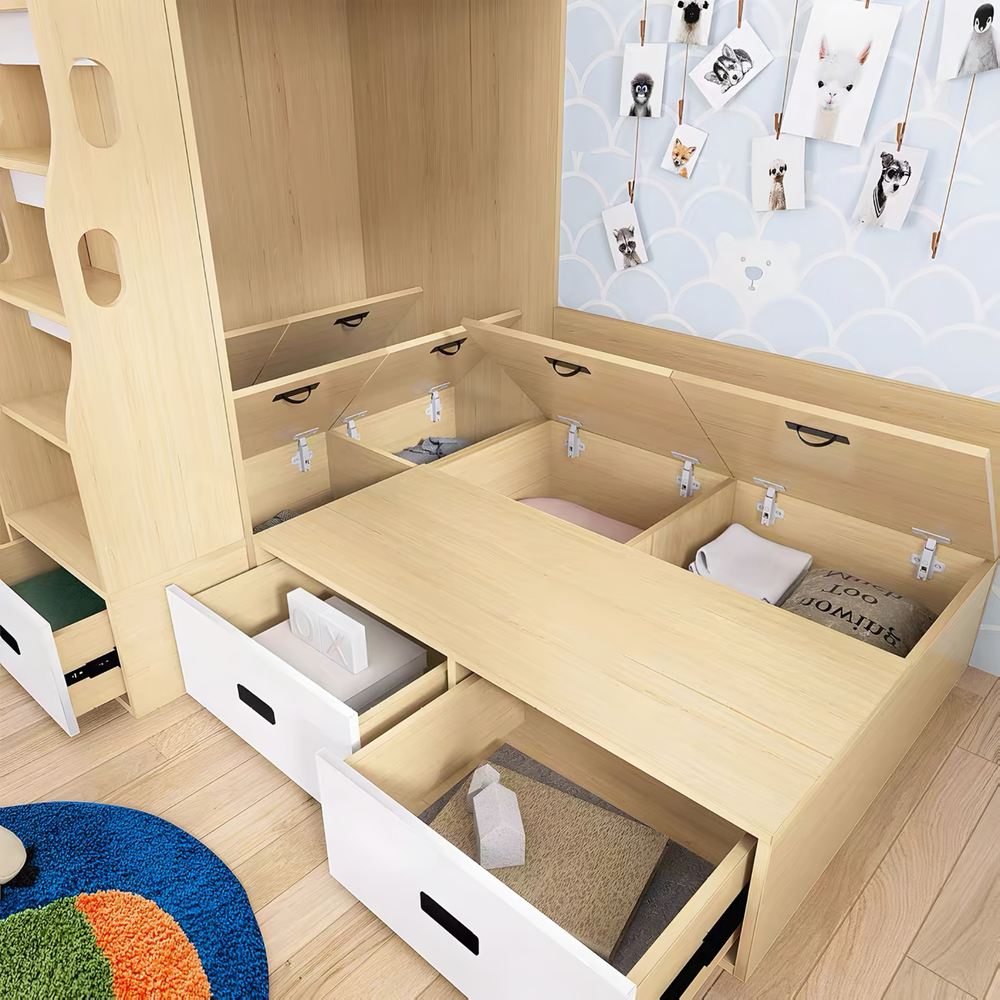 COVI Modern Double Decker Children’s Bedframe - Cassa Haus Singapore
