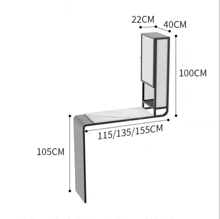 AURELIX Modern Floating Bar Table