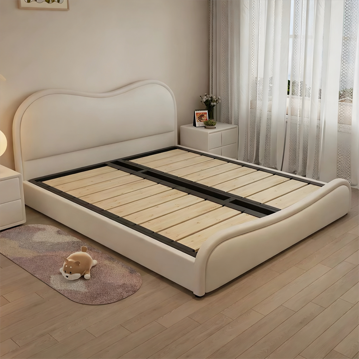 GAVEN Modern Leather Storage Bedframe - Cassa Haus Singapore