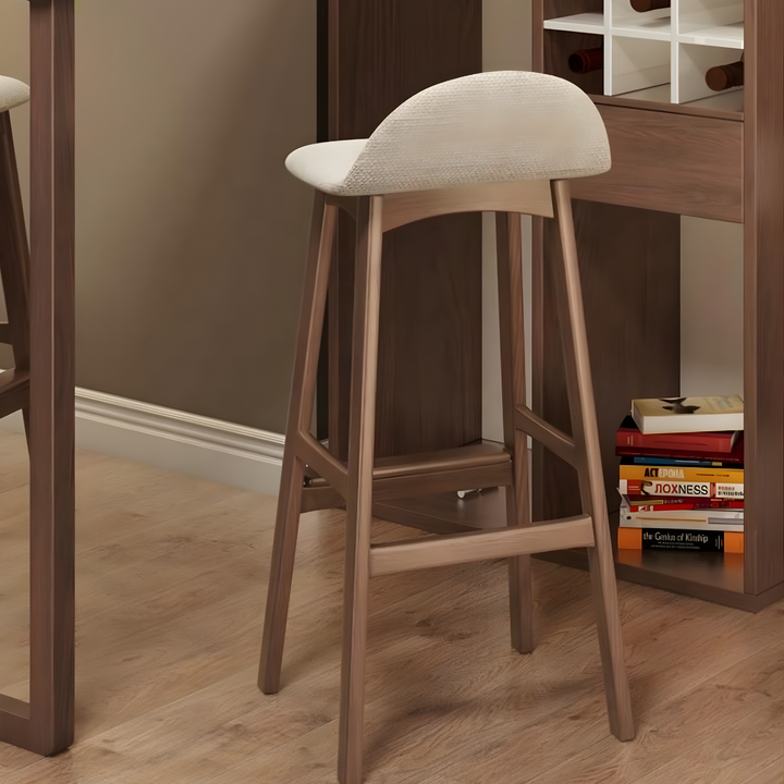 DOVARIN Modern Wooden Bar Stool