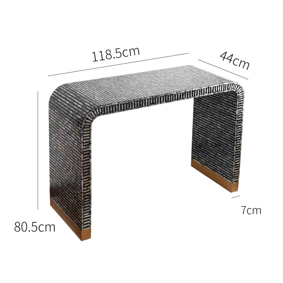 PERLORA Mediterranean Pearl Console Table
