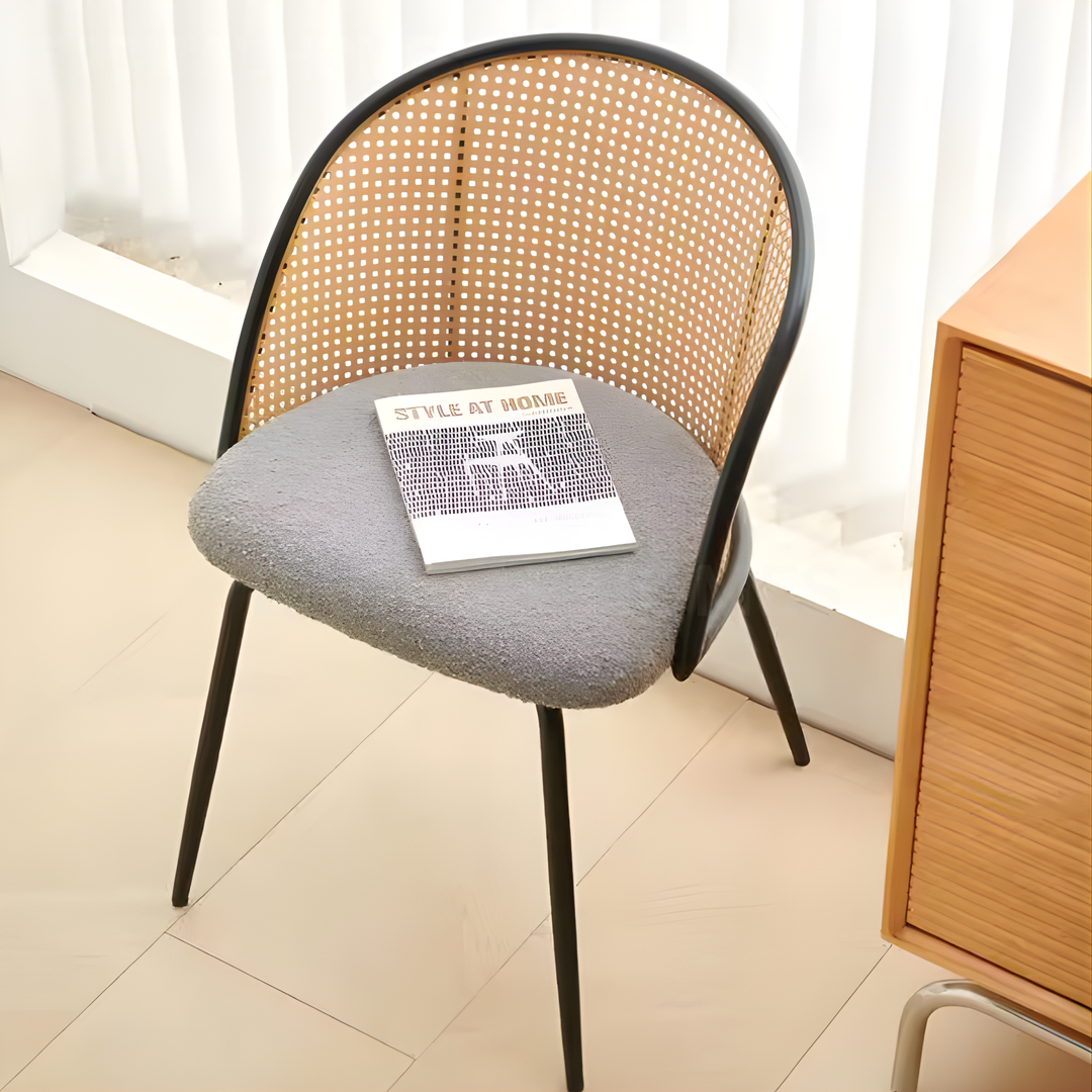 ELORA Modern Rattan Dining Chair - Cassa Haus Singapore