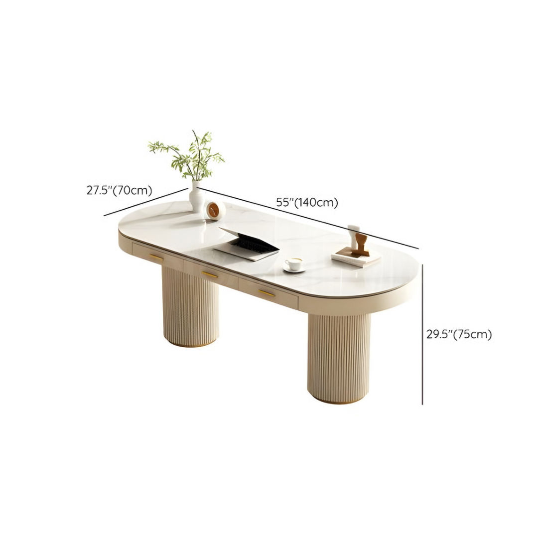 ALISTAIR Modern Sintered Stone Study Table