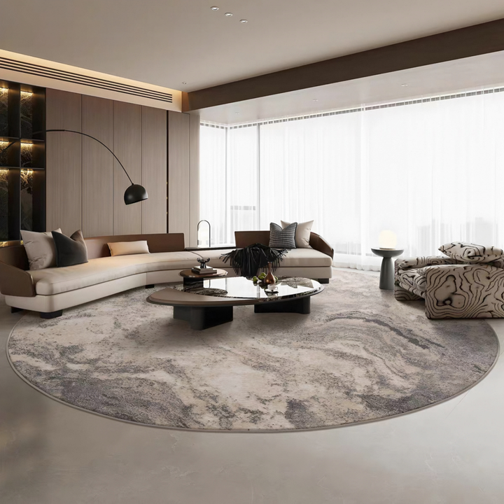 STONE Modern Round Rug - Cassa Haus Singapore