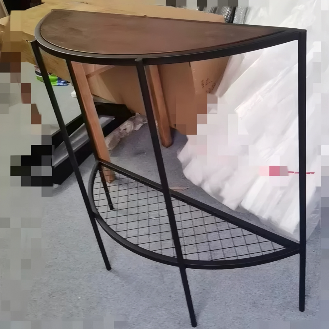 HALDOR Farmhouse Solid Wood Console Table