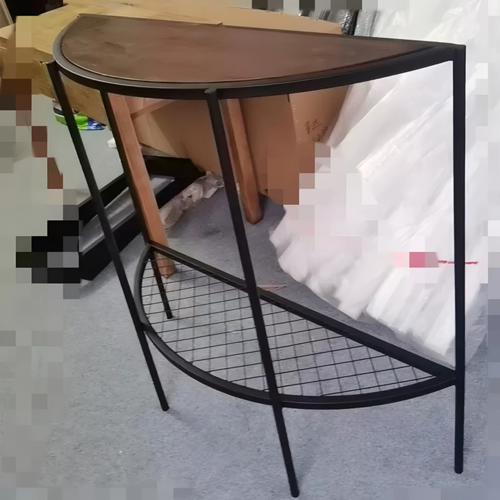 HALDOR Farmhouse Solid Wood Console Table