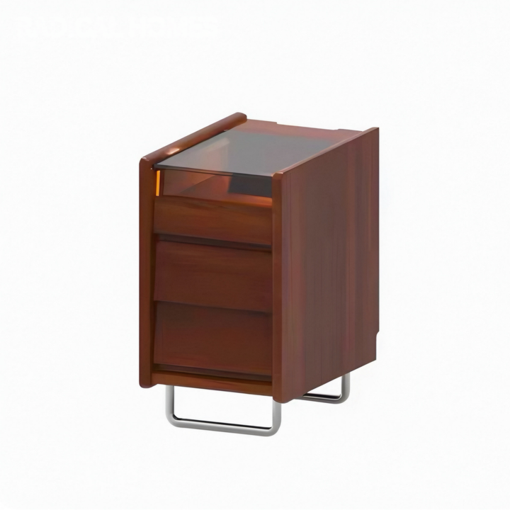 MORVEN Modern Solid Wood Bedside Table