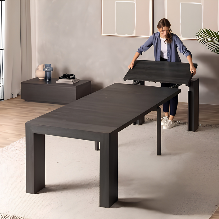 ACCORDION Modern Solid Wood Extendable Dining Table
