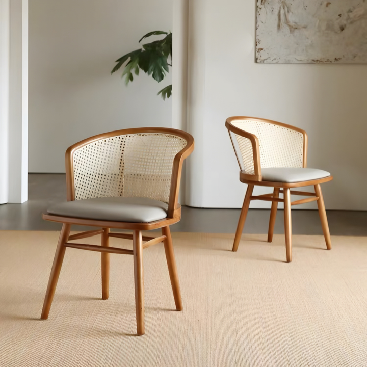 RATTANCOURT Modern Solid Wood Dining Table