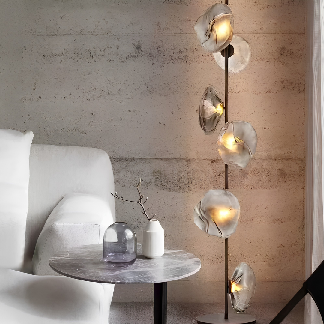 BLACKWELL Modern Glass Floor Lamp - Cassa Haus Singapore