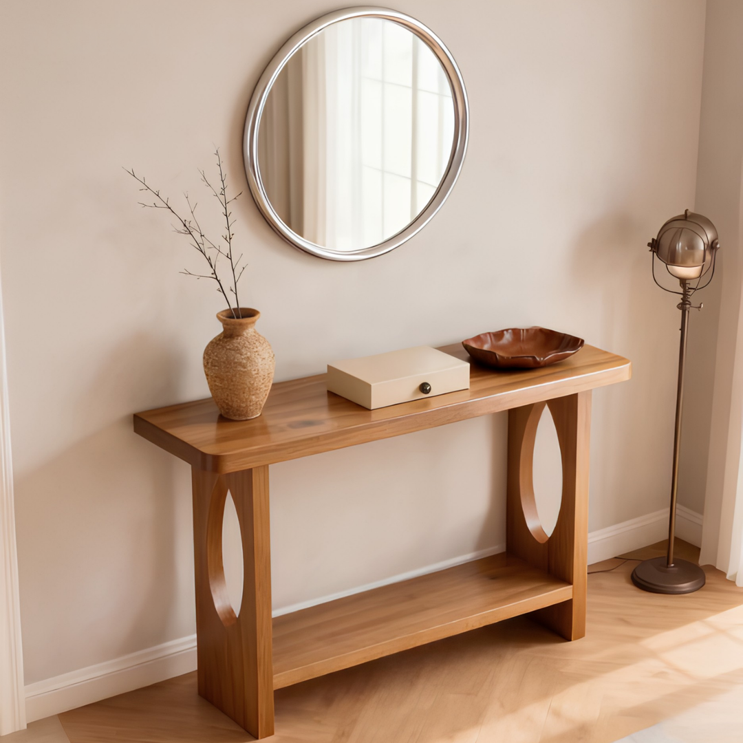 SENKO Modern Solid Wood Console Table - Cassa Haus Singapore