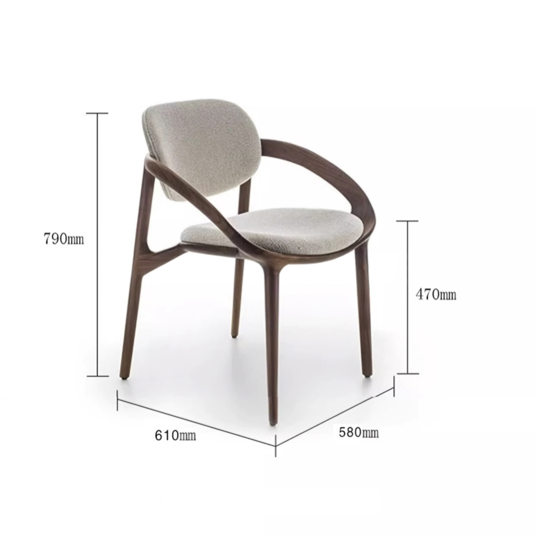 ELLSWORTH Vintage Solid Wood Dining Chair - Cassa Haus Singapore