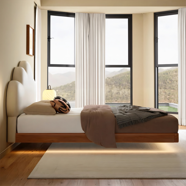 GABI Modern Floating LED Bedframe - Cassa Haus Singapore