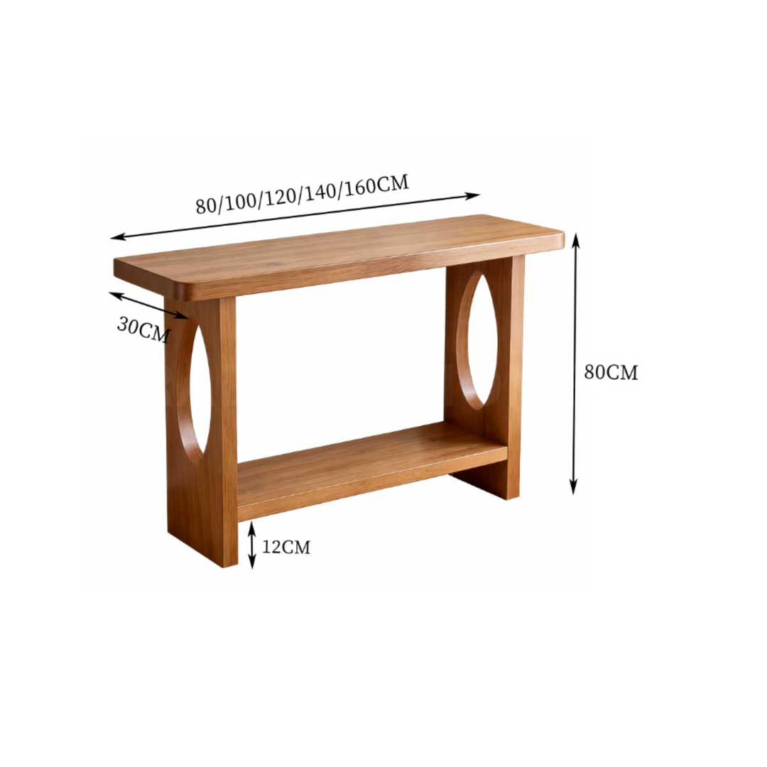 SENKO Modern Solid Wood Console Table - Cassa Haus Singapore