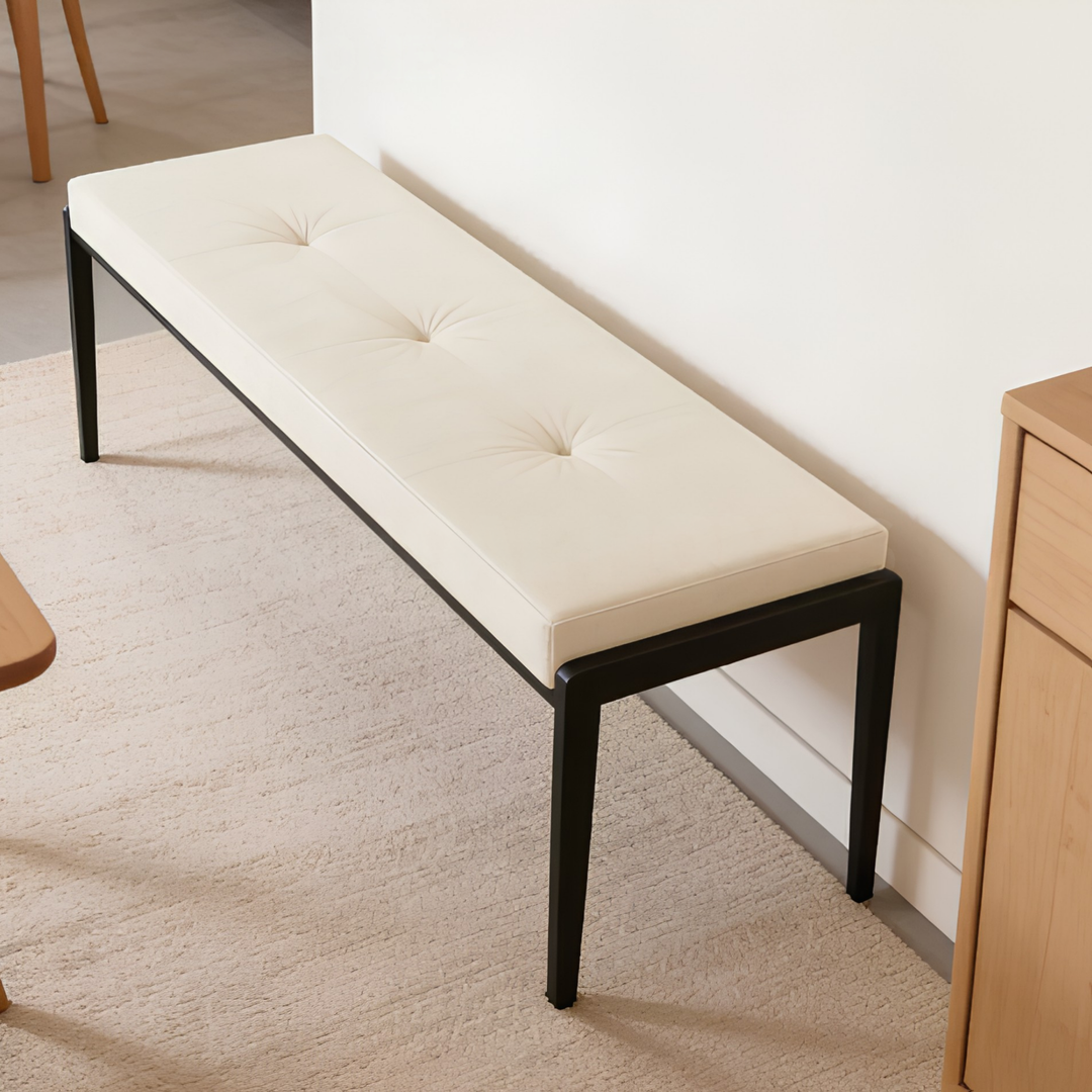 NORDEN Modern Leather Bench - Cassa Haus Singapore