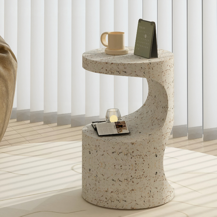 YORIN Wabi Sabi Travertine Side Table