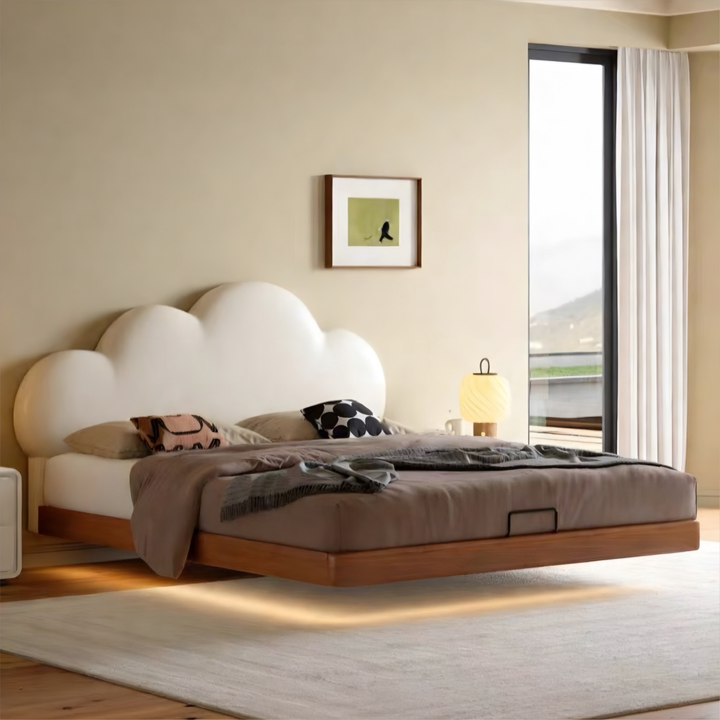 GABI Modern Floating LED Bedframe - Cassa Haus Singapore