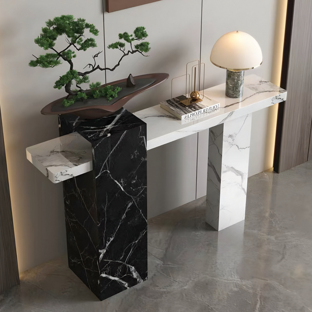 BIANERO Modern Marble Console Table - Cassa Haus Singapore