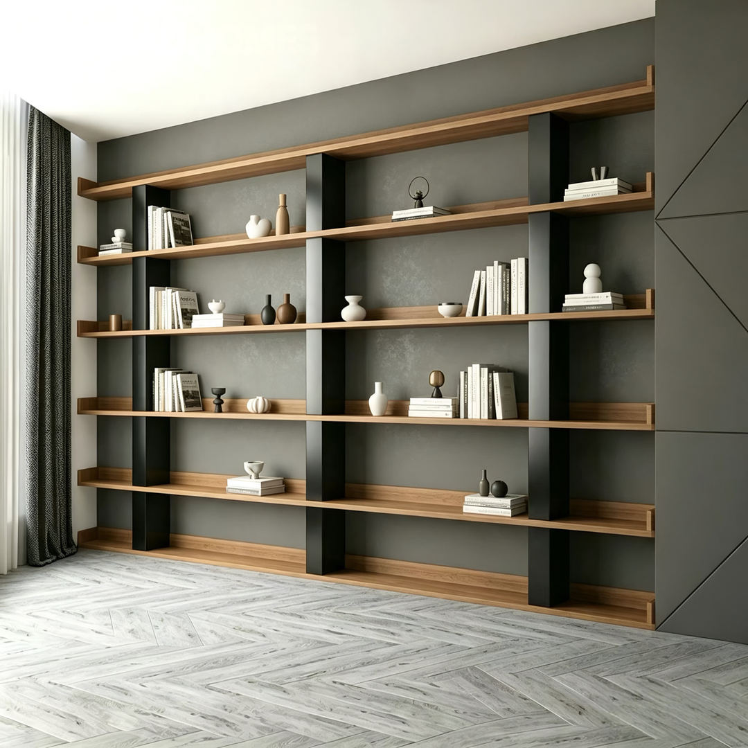 VALENZA Modern Solid Wood Display Shelves - Cassa Haus Singapore