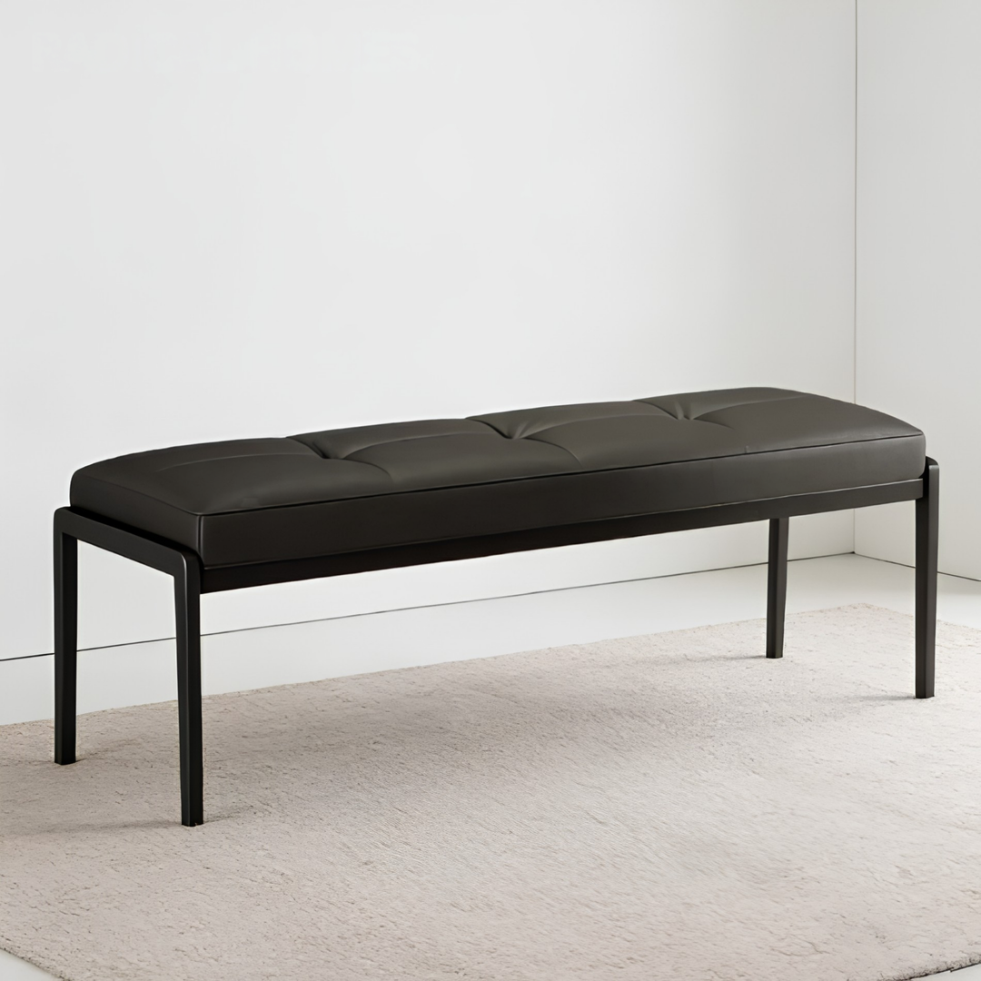 NORDEN Modern Leather Bench - Cassa Haus Singapore