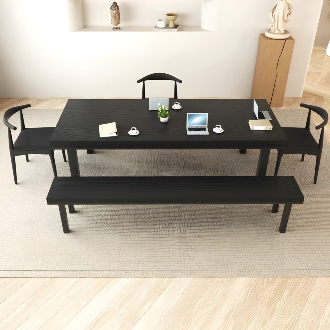 HARTWELL Modern Solid Wood Study Dining Table - Cassa Haus Singapore